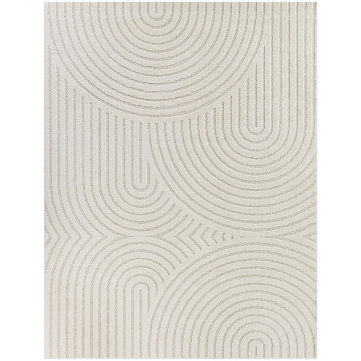 Ayjah Cream Modern Geometric Area Rug Wade Logan® Rug Size: Rectangle 8'9" x 12'