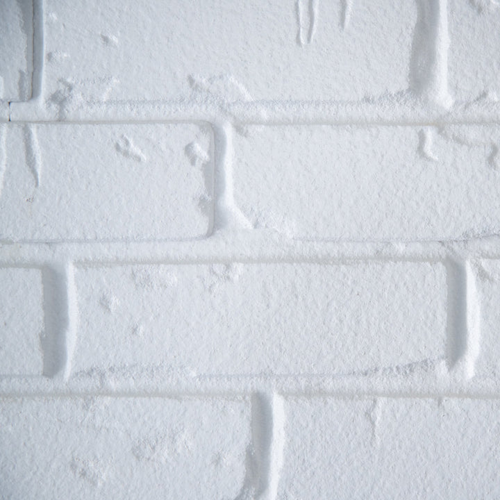 Brick 5.75" x 45" Peel and Stick Wall Paneling Ninth & Vine Color: White