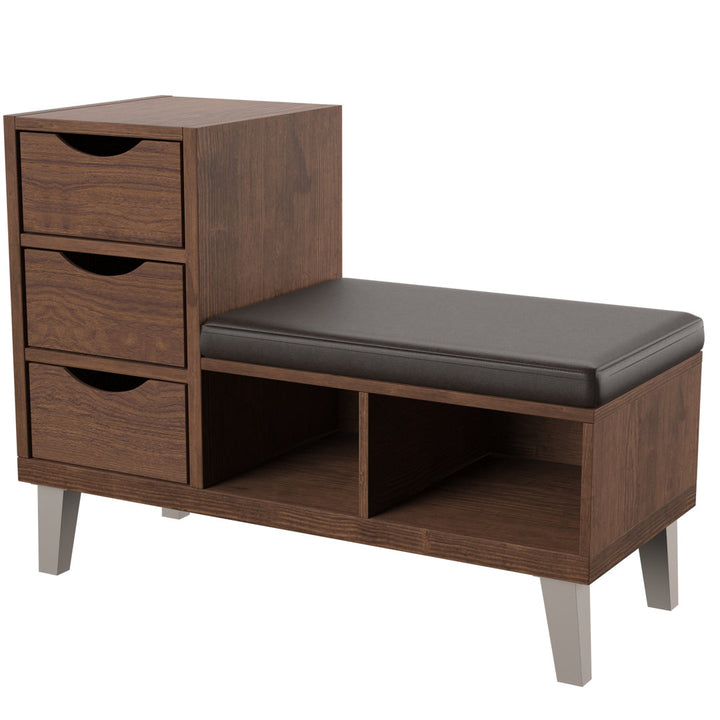Jasmil Faux Leather Storage Bench Latitude Run®
