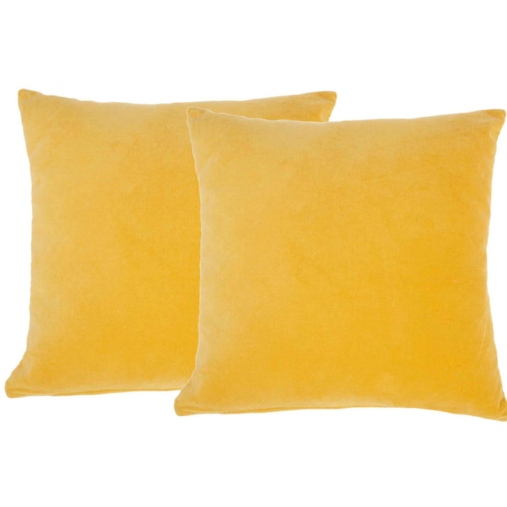 Haitley Throw Pillow Cover (Set of 2) Latitude Run® Color: Yellow