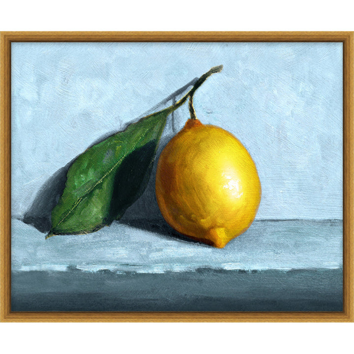 Lemon Still Life 2 by Nathan Turner - Picture Frame Painting on Canvas Wendover Art Group
