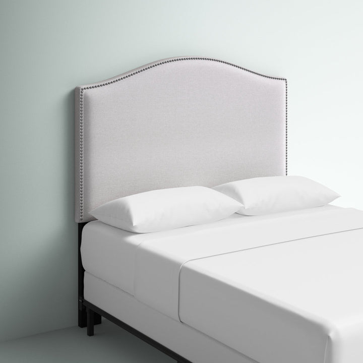 Snowhill Upholstered Panel Headboard Mercury Row® Size: King Upholstery: White