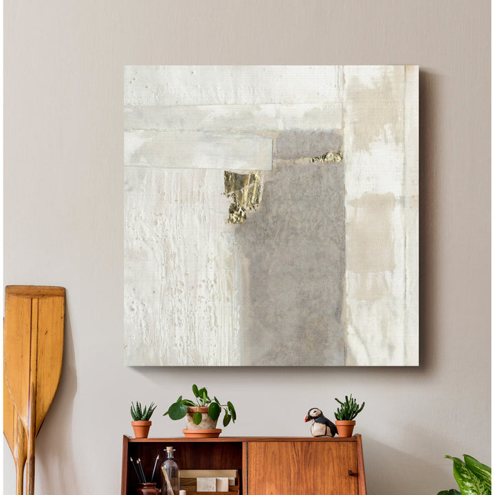 'Neutral Gold II' - Wrapped Canvas Print Mercer41 Size: 32" H x 32" W x 1" D