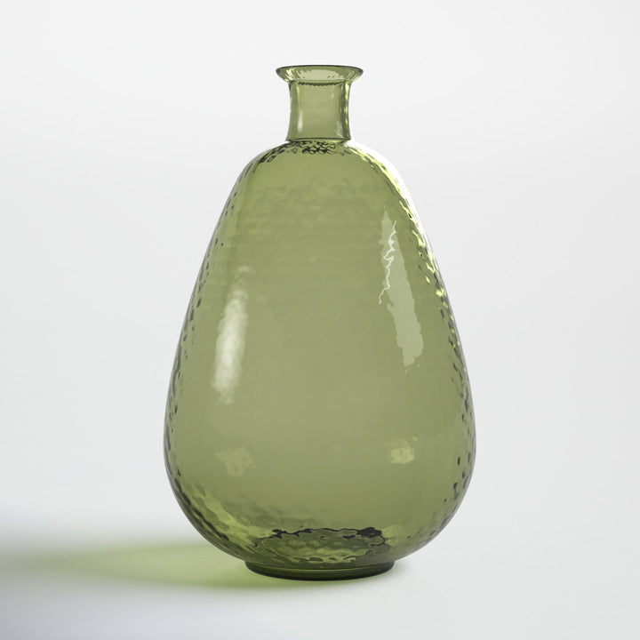 Hermosa Green/Light Green 12.75" Glass Table Vase Joss & Main