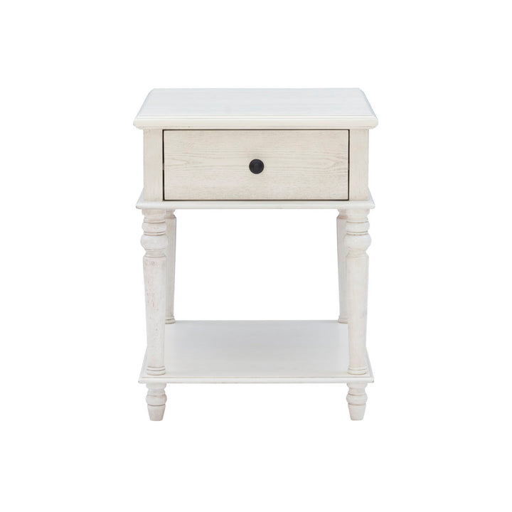 Birkley End Table with Storage Drawer Sand & Stable™ Color: Cream