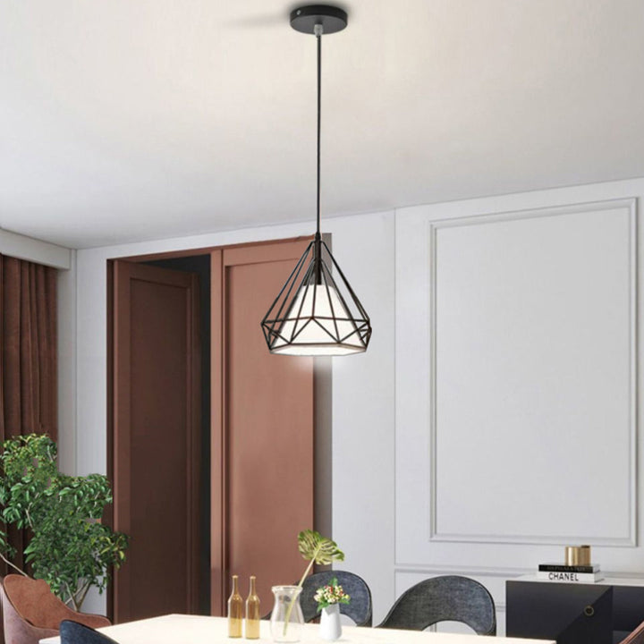1 - Light Caged Geometric Pendant 17 Stories