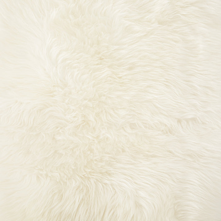 Lalo Handmade Sheepskin Cream Throw Four Hands