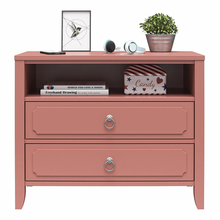 Her Majesty 2 - Drawer Nightstand Novogratz Color: Dusty Rose