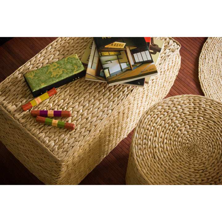 Rush Grass Storage Ottoman Lark Manor™