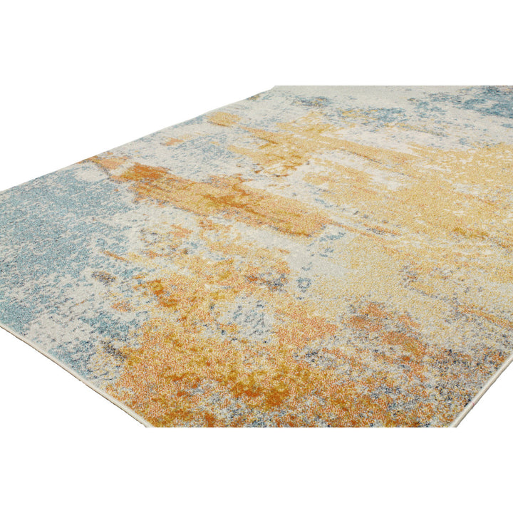 Boyland Abstract Blue/Yellow Area Rug Trent Austin Design® Rug Size: Rectangle 8'6" x 11'6"