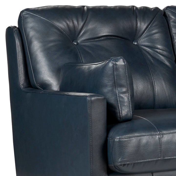 Antone 81" Square Arm Sofa Mercury Row® Fabric: Navy