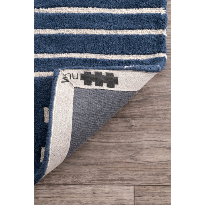 Arvin Olano x Rugs USA Mandia Striped Wool Area Rug Arvin Olano x Rugs USA Rug Size: Rectangle 5' x 8'