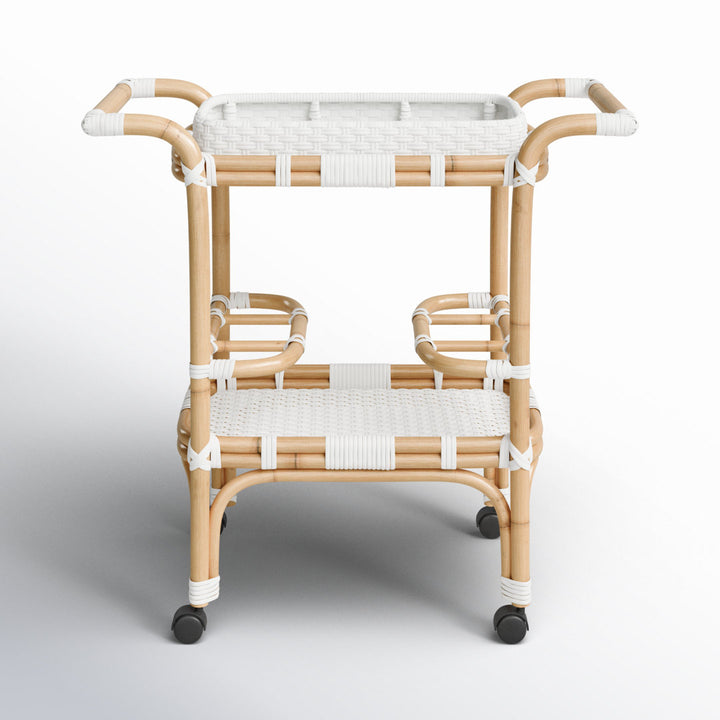 Domenica Bar Cart Joss & Main Top Color: White