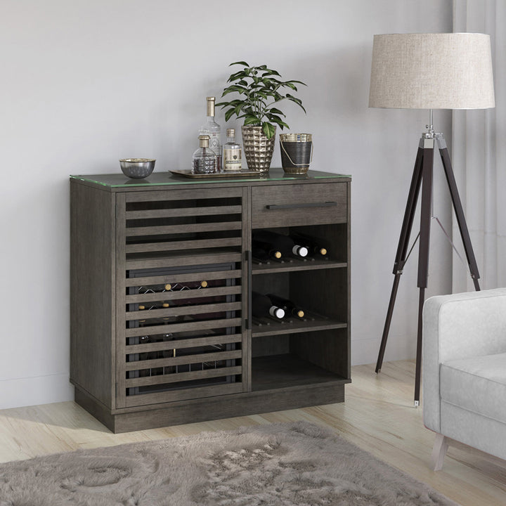 Williford Refrigerated Cooler Bar Cabinet Wade Logan® Color: Gray