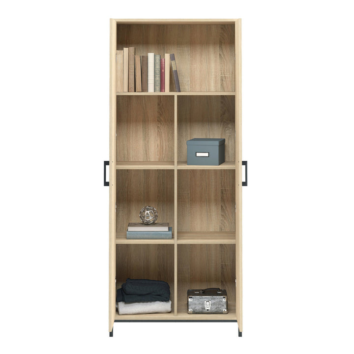 Clower 7 - Shelf Storage Cabinet Zipcode Design™ Finish: Charter Oak™