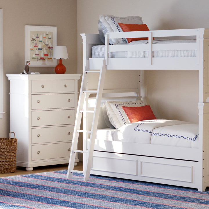 Eliana 5 Drawer 38" W Solid Wood Chest Birch Lane™ Color: Natural White