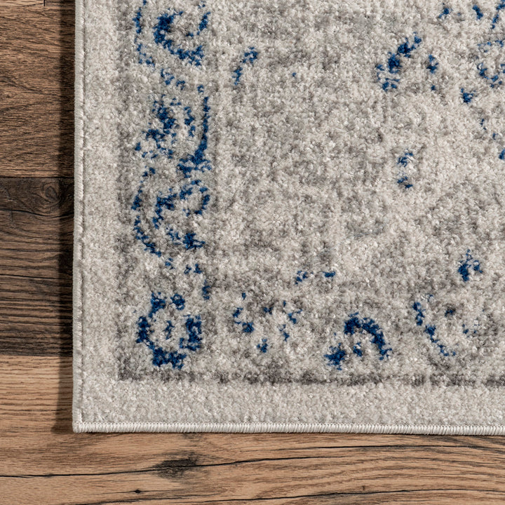 Kristine Power Loom Performance Oriental Blue Rug One Allium Way® Rug Size: Rectangle 8' x 10'