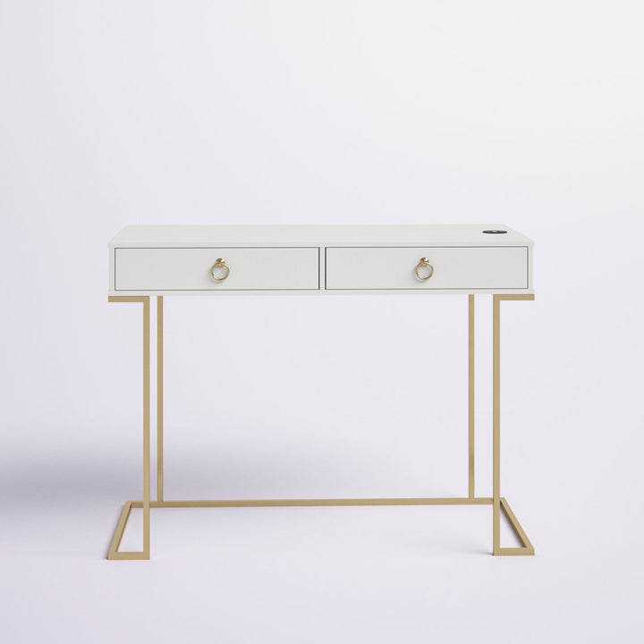 Battista Writing Desk Willa Arlo™ Interiors Color (Top): White