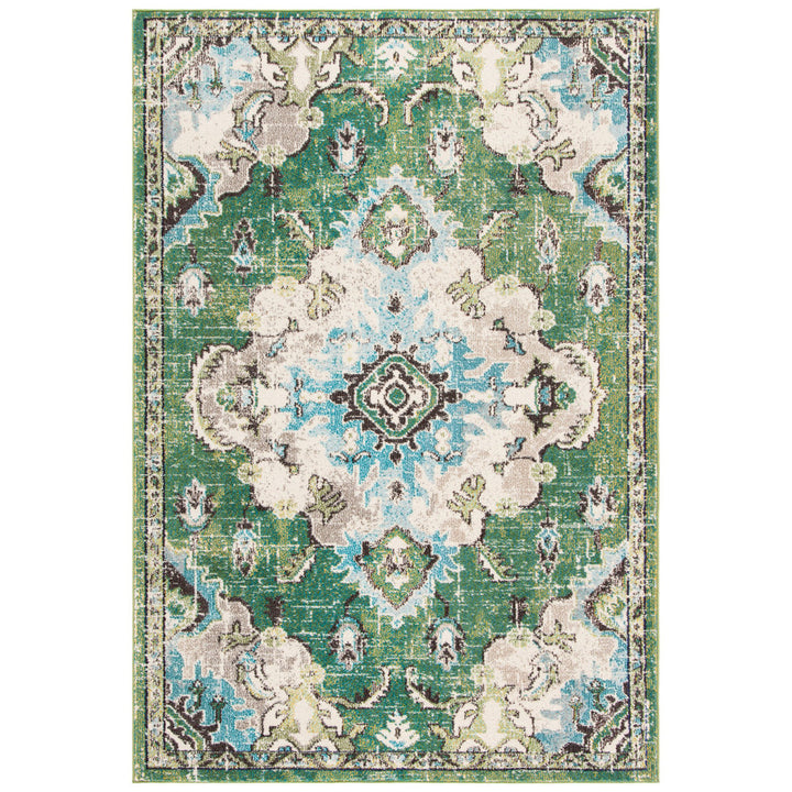 Shanna Oriental Green Area Rug Mistana™ Rug Size: Rectangle 2'2" x 4'
