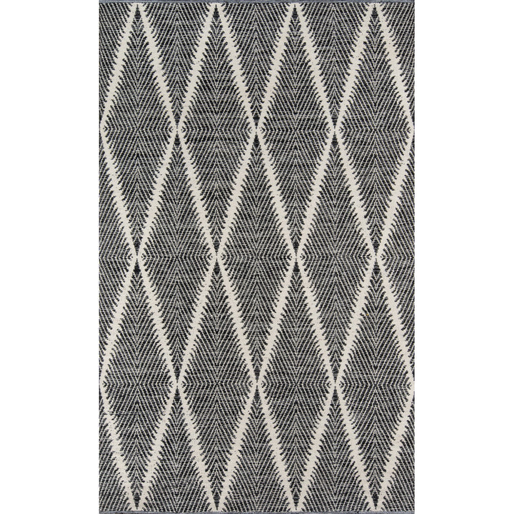 River Geometric Handmade Flatweave Black/Ivory Indoor/Outdoor Area Rug Erin Gates by Momeni Rug Size: Rectangle 5' x 7'6"