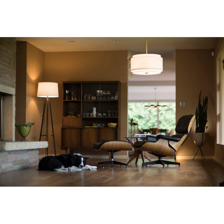 Amia 4 - Light Drum Chandelier Three Posts™ Finish: Matte Brass