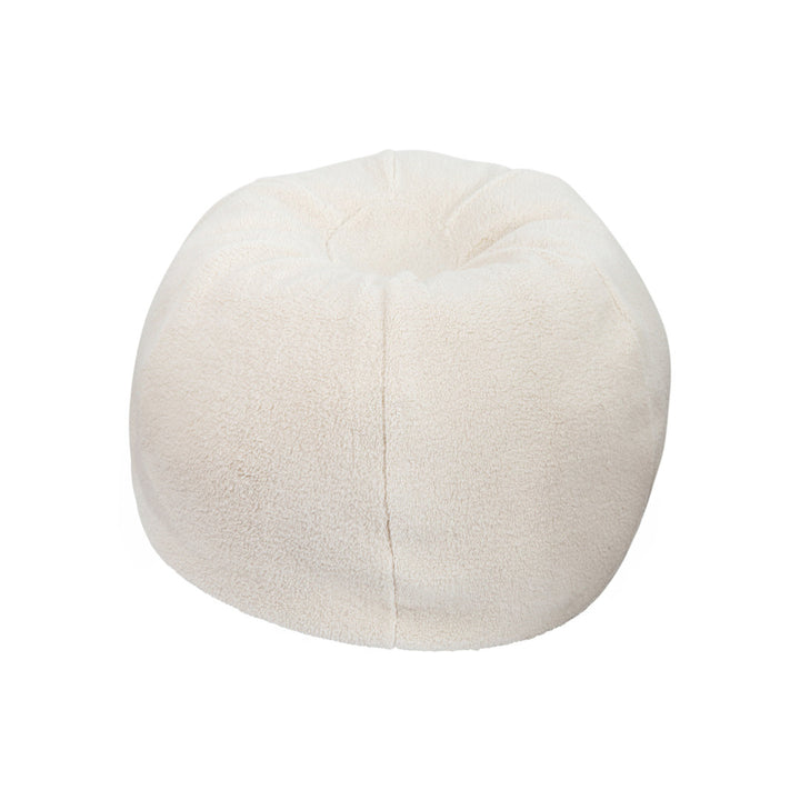Classic Refillable Cotton Bean Bag Chair Mack & Milo™ Size: Small Body Fabric: Natural Sherpa Cotton Twill