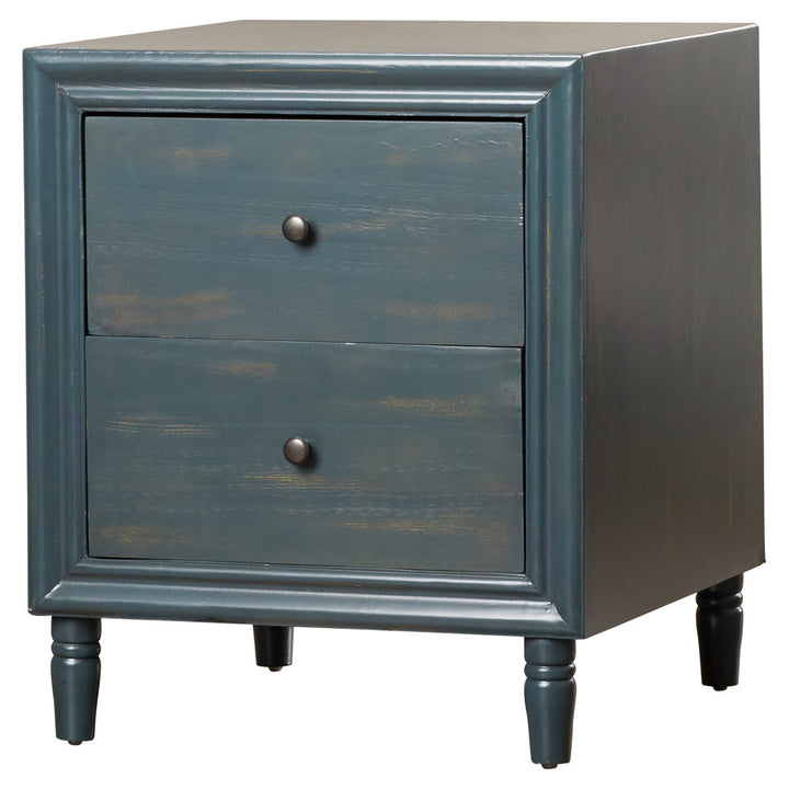 Sadie 2 Drawer Nightstand Breakwater Bay Color: Steel Teal