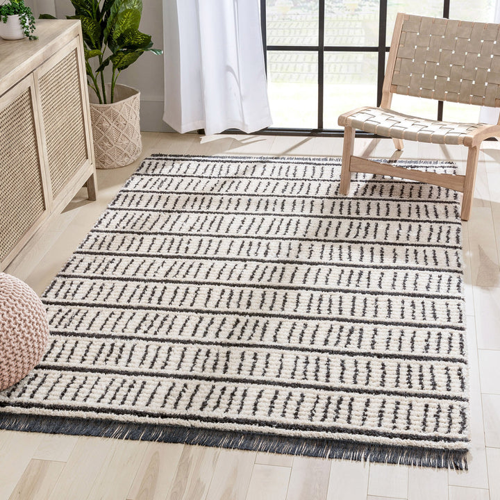 Marzana Animal Print Ivory Area Rug Union Rustic Rug Size: Rectangle 3'11" x 5'3"