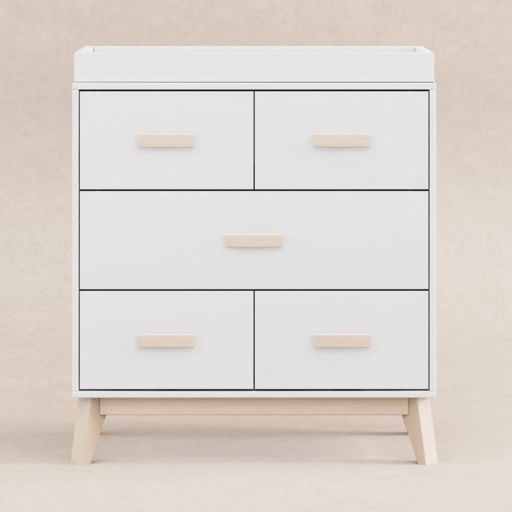 Scoot 3 Drawer Changing Table babyletto Color: White/Washed Natural
