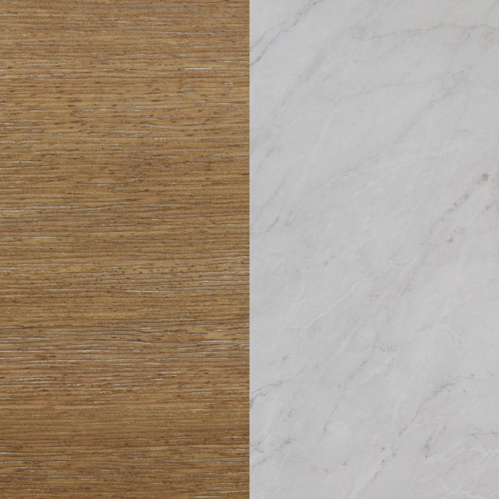 Augutė Round Accent Side Table With Marble Top Wade Logan®