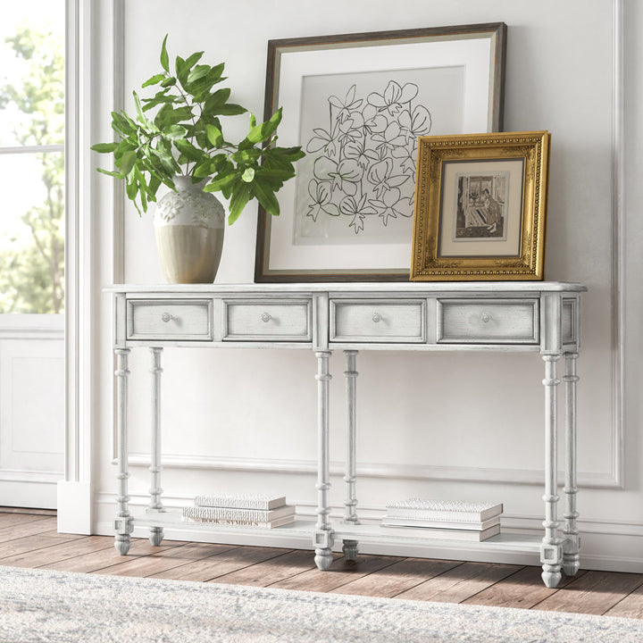 Belichick 58" Console Table Kelly Clarkson Home Color: White