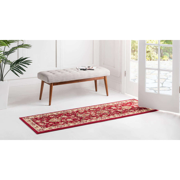 Bhatari Oriental Burgundy Area Rug Winston Porter Rug Size: Runner 2'11" x 16'5"