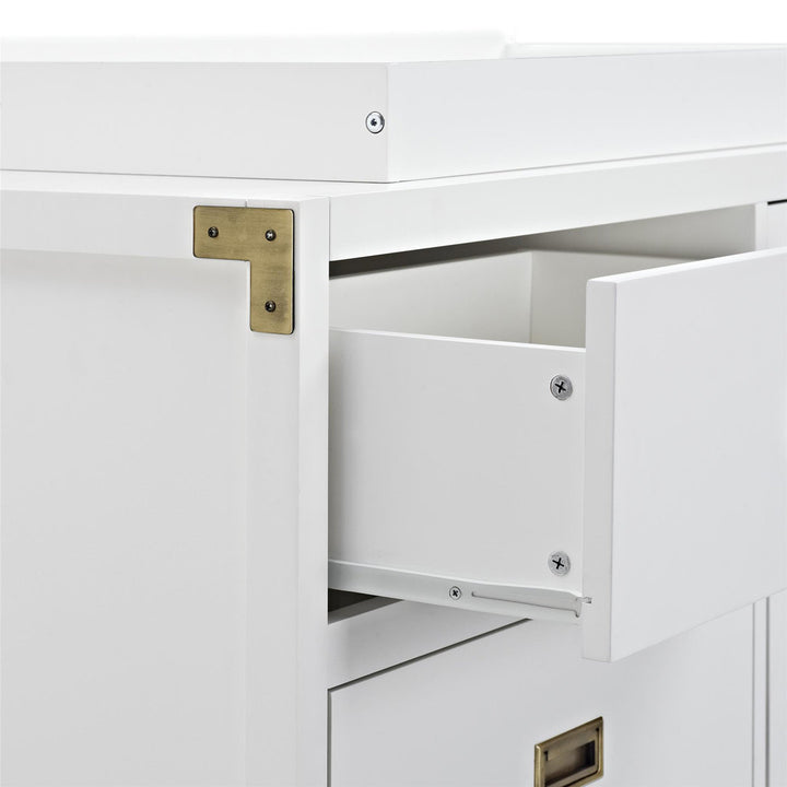 Hubble 6 Drawer Double Dresser Viv + Rae™ Color: White