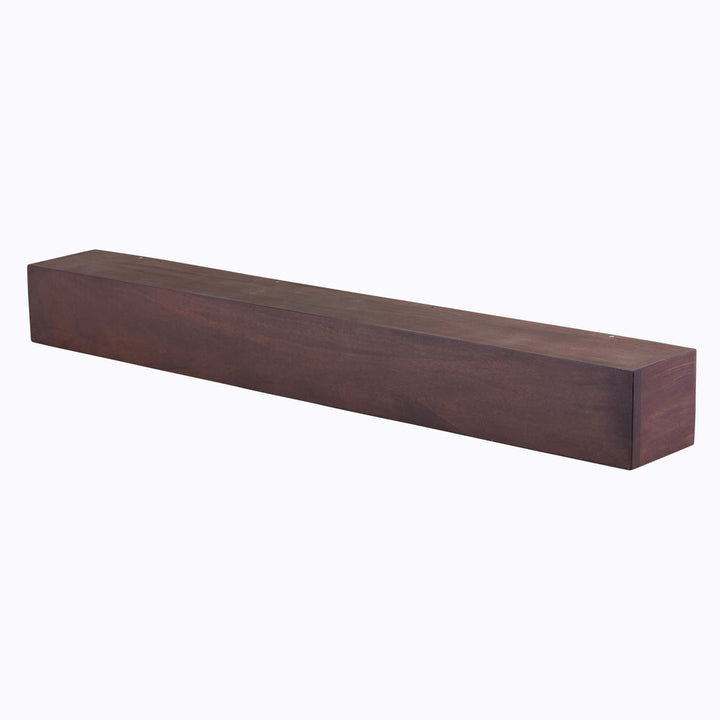 Modern Farmhouse Fireplace Shelf Mantel Dogberry Collections Depth: 9", Finish: Mahogany, Shelf Length: 48"