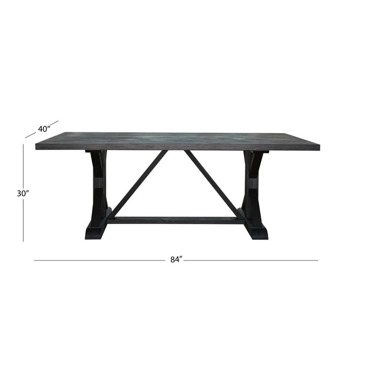 Fairmont 40" Pine Solid Wood Trestle Dining Table Birch Lane™