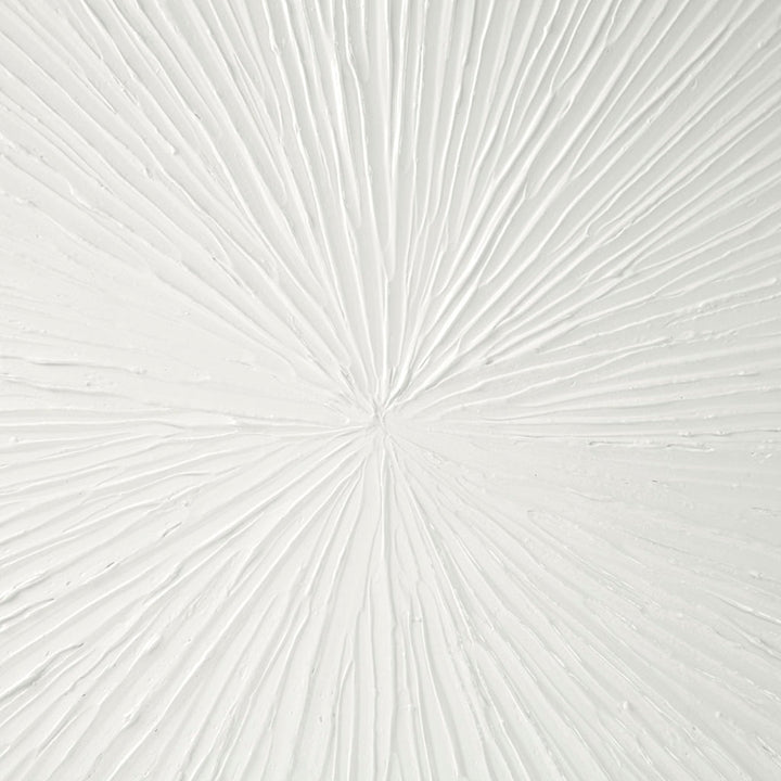 Sunburst Hand Painted Dimensional Resin Wall Art Madison Park Signature Color: White