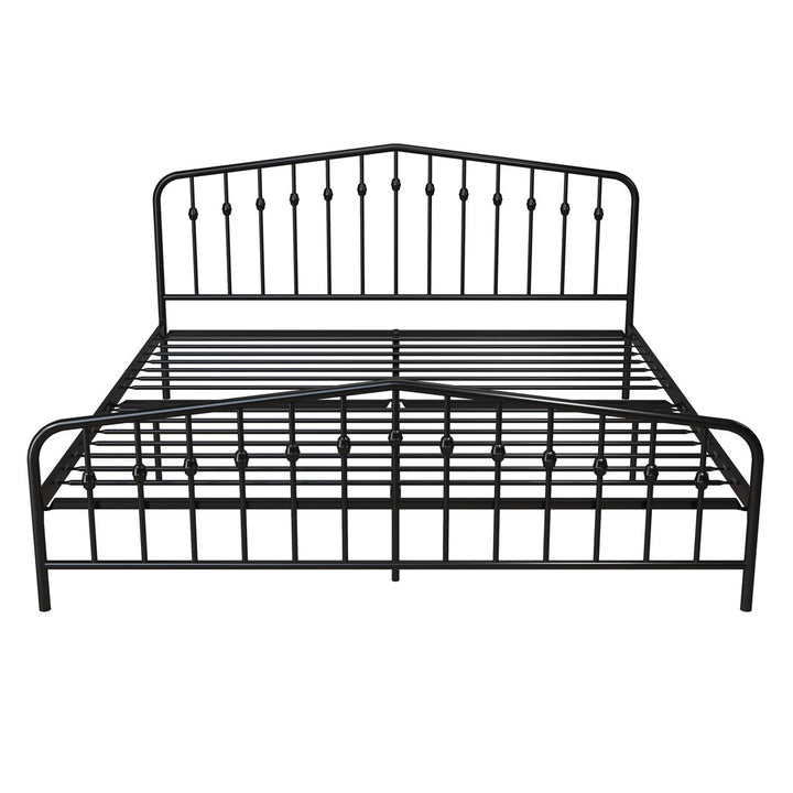 Bushwick Metal Platform Bed Novogratz Color: Black Size: King