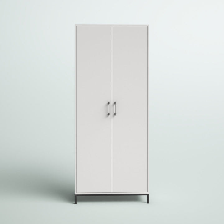 Clower 7 - Shelf Storage Cabinet Zipcode Design™ Finish: White