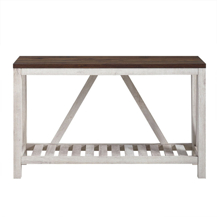 Rakira Modern Farmhouse Console Table Red Barrel Studio® Color: White Oak