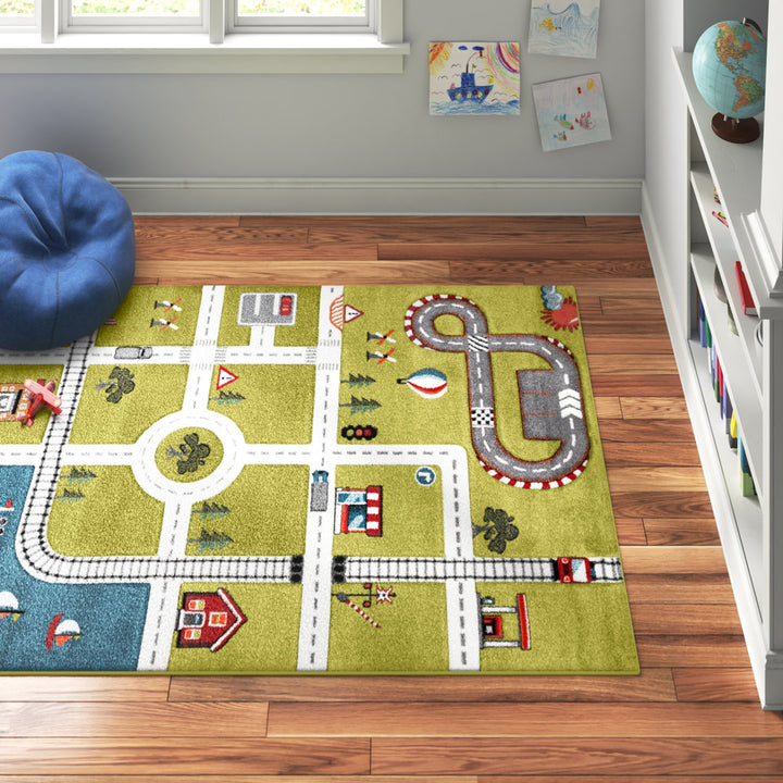 Gaven Green/Ivory Rug Andover Mills™ Baby & Kids Rug Size: Rectangle 10' x 14'
