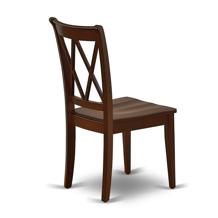 Letitia Solid Wood Double X-Back Side Chair (Set of 2) Lark Manor™ Color: Mahogany