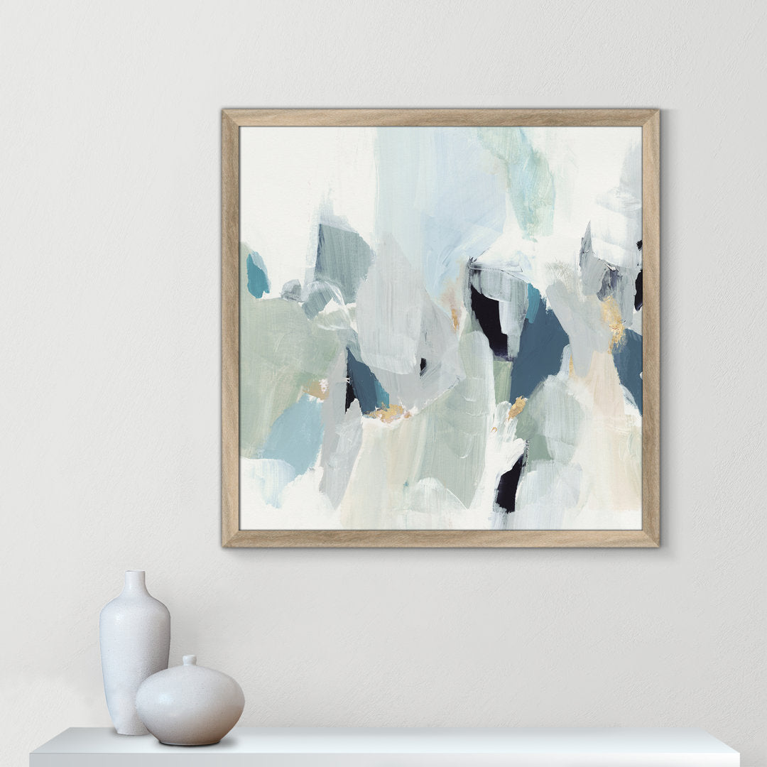 Little Talks II by Isabelle Z - Picture Frame Print on Canvas Casa Fine Arts Size: 33" H x 33" W x 0.75" D Format: Natural Picture Framed Paper