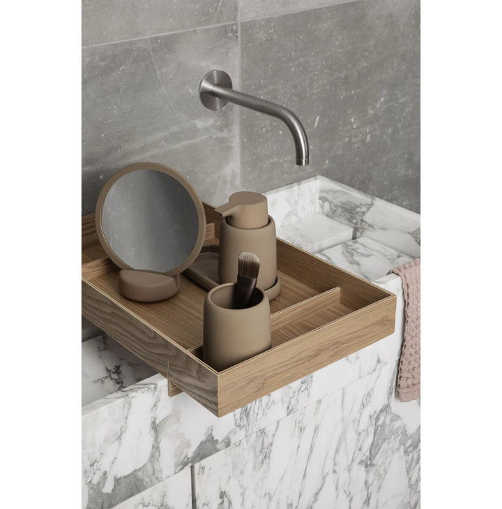SONO Bathroom Accessory Tray Blomus Color: Silicone Covered Tan