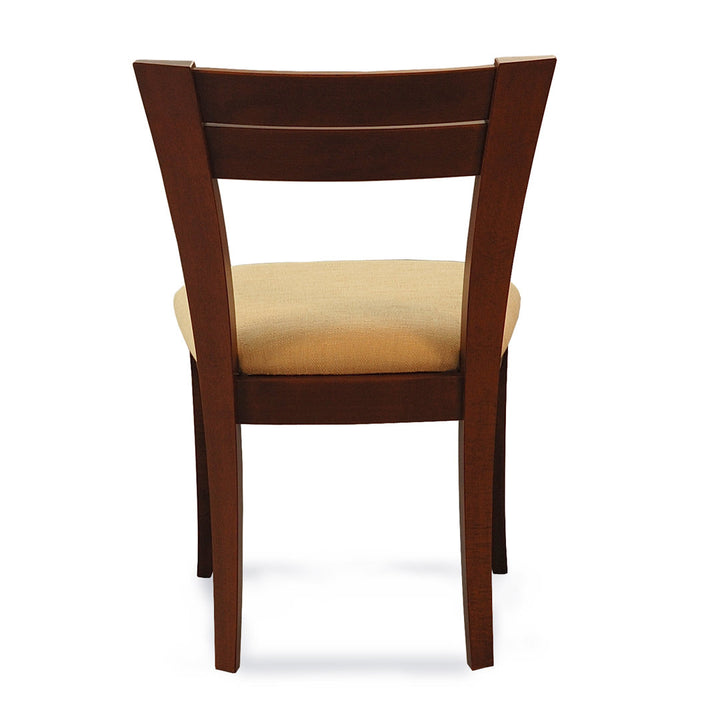 Claverley Ladder Back Side Chair Red Barrel Studio® Frame Color: Walnut, Upholstery Color: Spectra