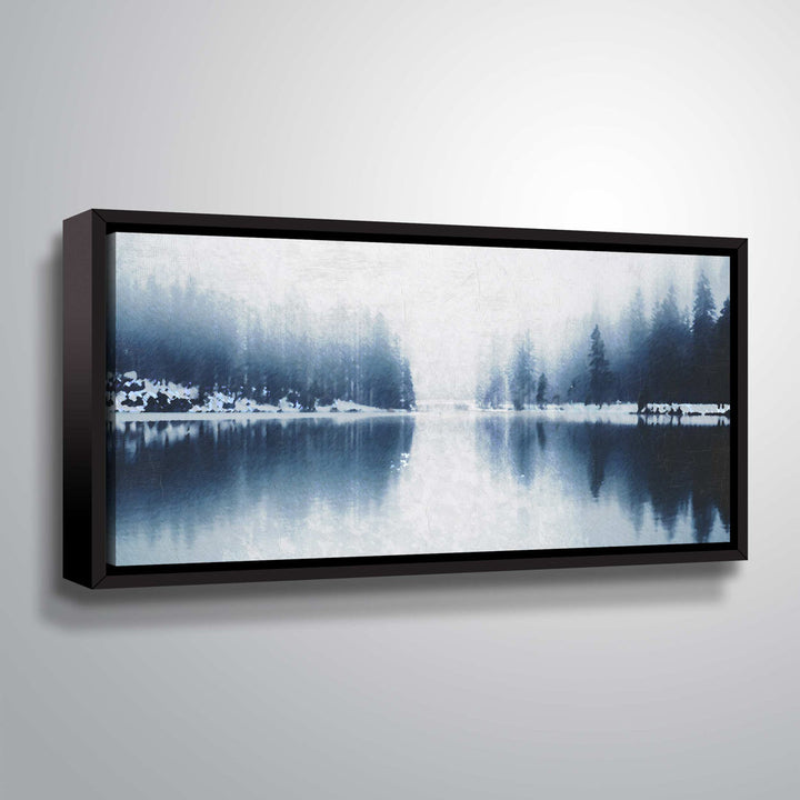 Bowstring Lake Minnesota - Print on Canvas Union Rustic Size: 12" H x 24" W x 2" D Format: Floater Frame Canvas