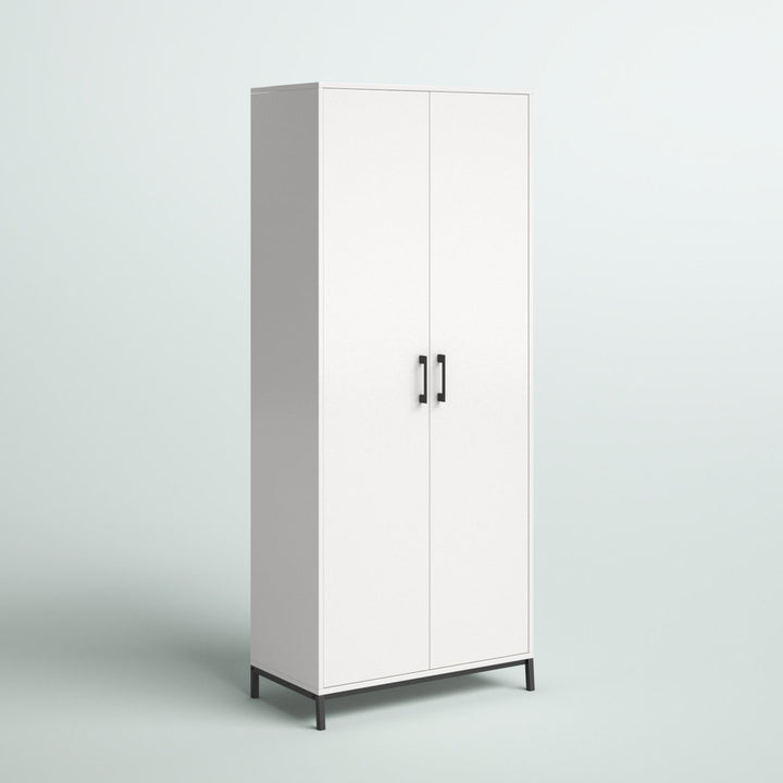 Clower 7 - Shelf Storage Cabinet Zipcode Design™ Finish: White