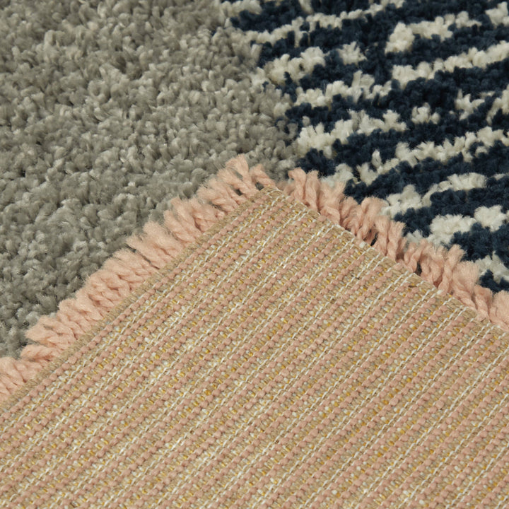 Satterlee Geometric Orange/Gray/Brown Area Rug Mercury Row® Rug Size: Rectangle 4'4" x 6'