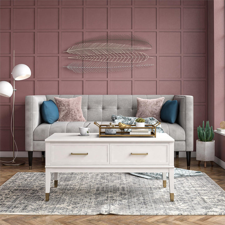 Westerleigh Storage Lift-Top Coffee Table CosmoLiving by Cosmopolitan Color: White