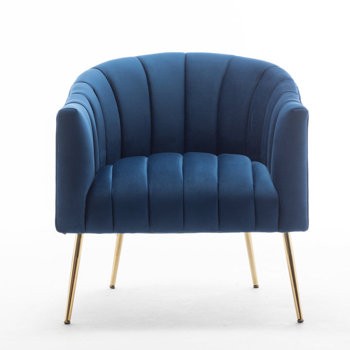 Murrow 28" W Tufted Velvet Armchair Willa Arlo™ Interiors Fabric: Navy Velvet