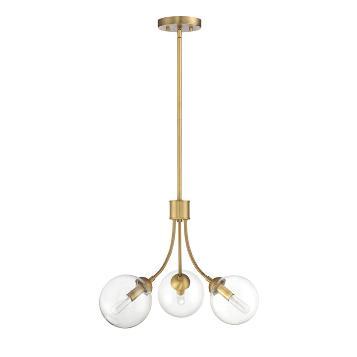 Moonrise 3 - Light Unique Globe Chandelier AllModern Finish: Natural Brass